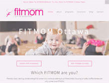 Tablet Screenshot of fitmomottawa.com